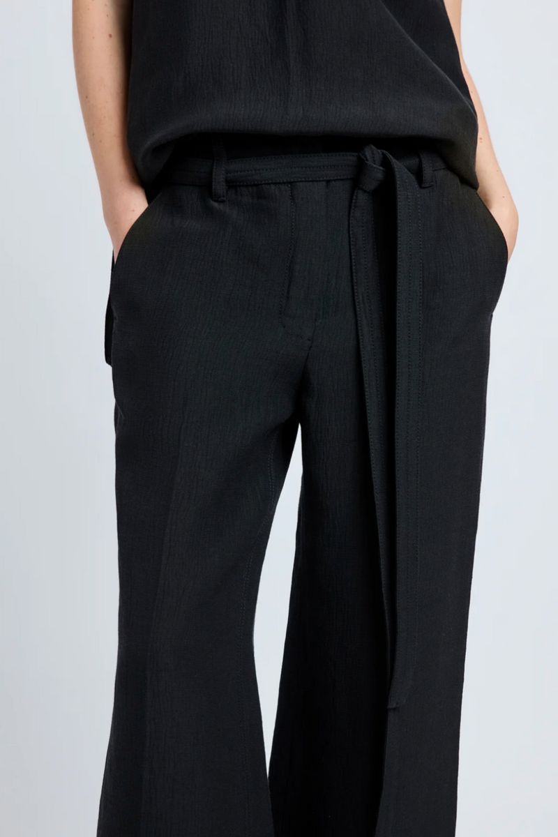 Maggi Pants in Cotton Viscose Linen - Black
