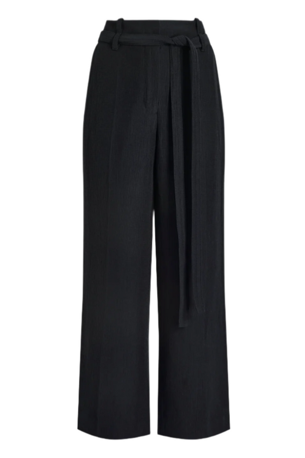 Maggi Pants in Cotton Viscose Linen - Black