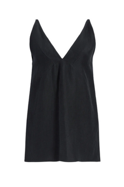 Mitchell Top in Viscose Linen - Black