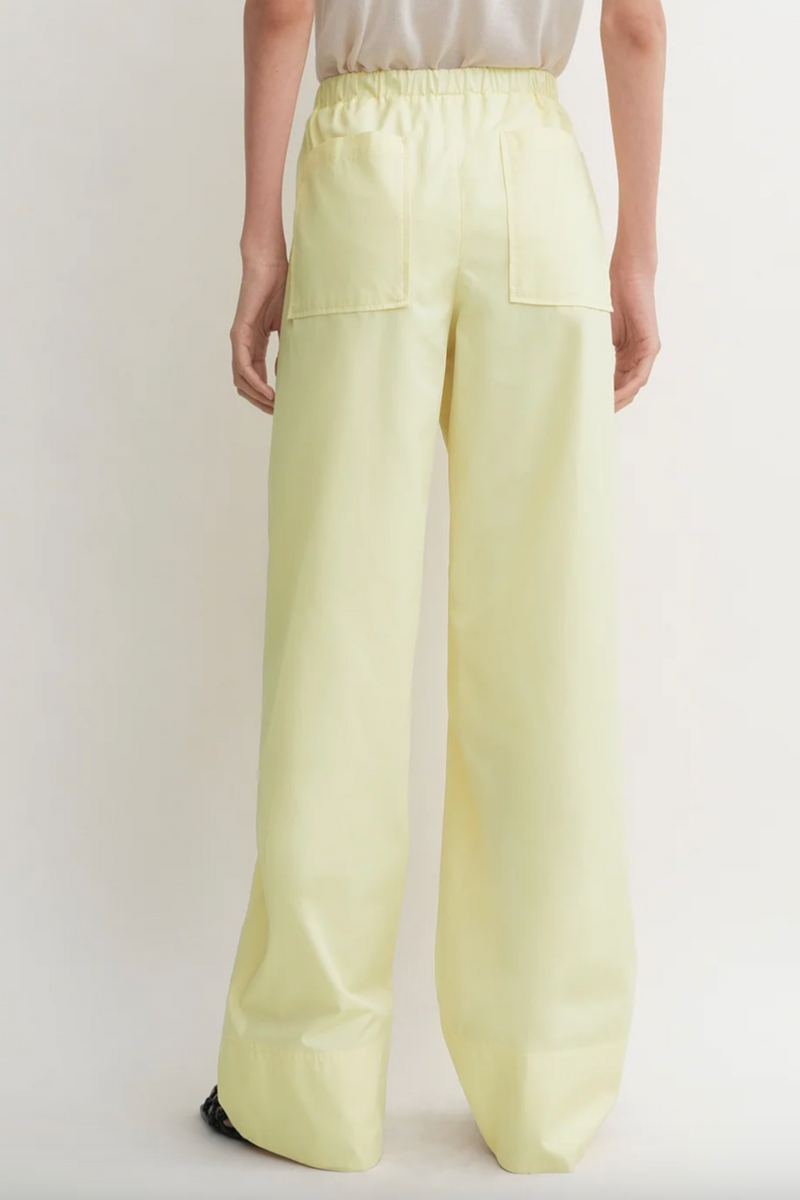 Twisted Seam Boxer Trousers - Straw