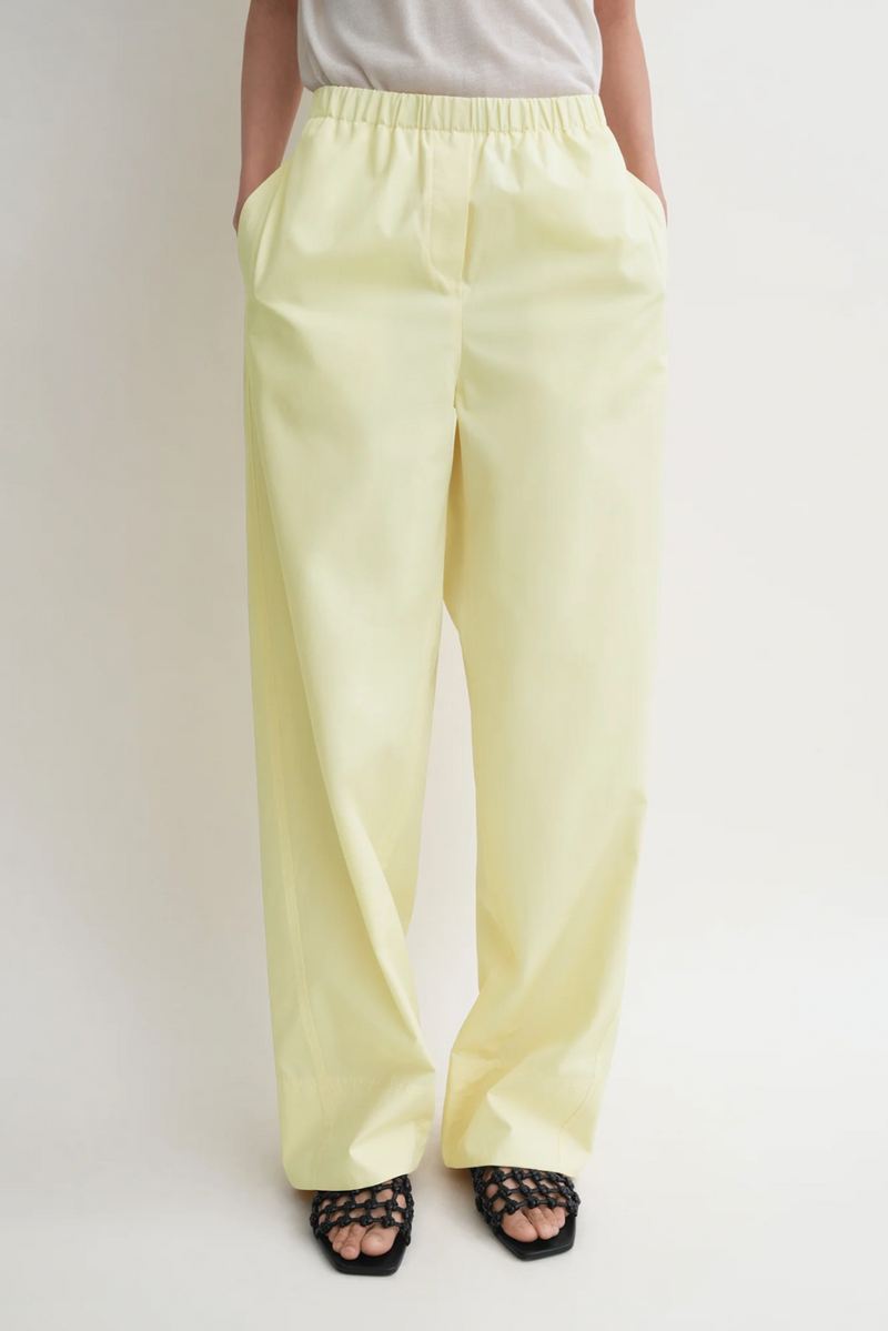Twisted Seam Boxer Trousers - Straw