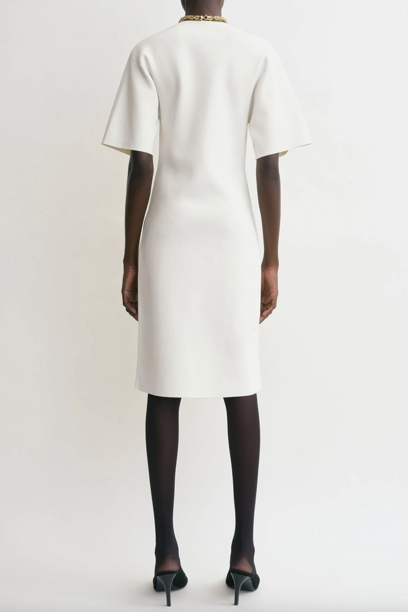 Tee Knit Dress - White