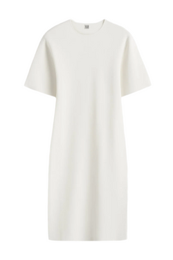 Tee Knit Dress - White