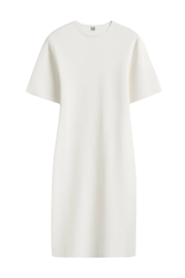 Tee Knit Dress - White