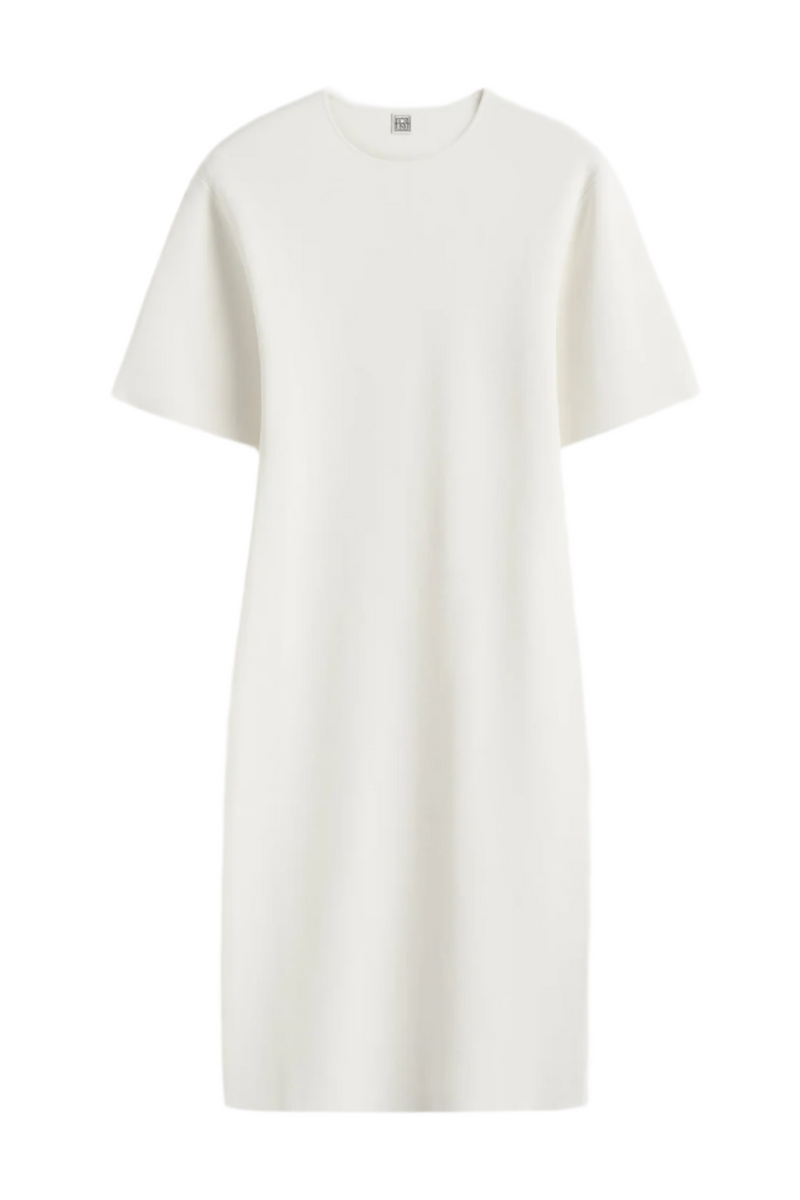 Tee Knit Dress - White