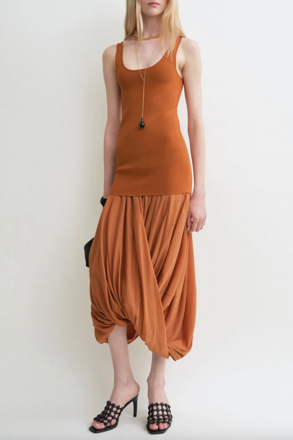Cocoon Tank Dress - Terracotta