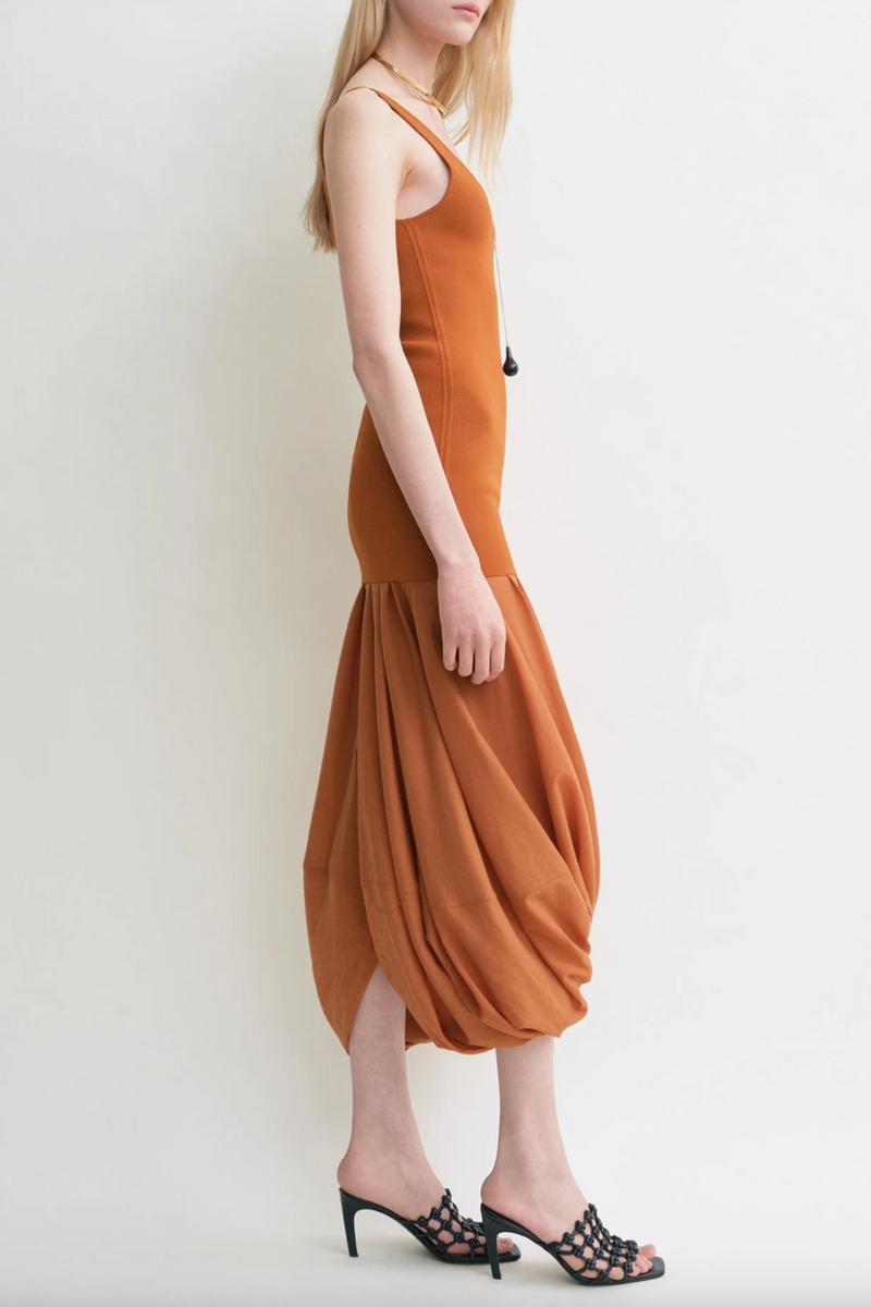 Cocoon Tank Dress - Terracotta
