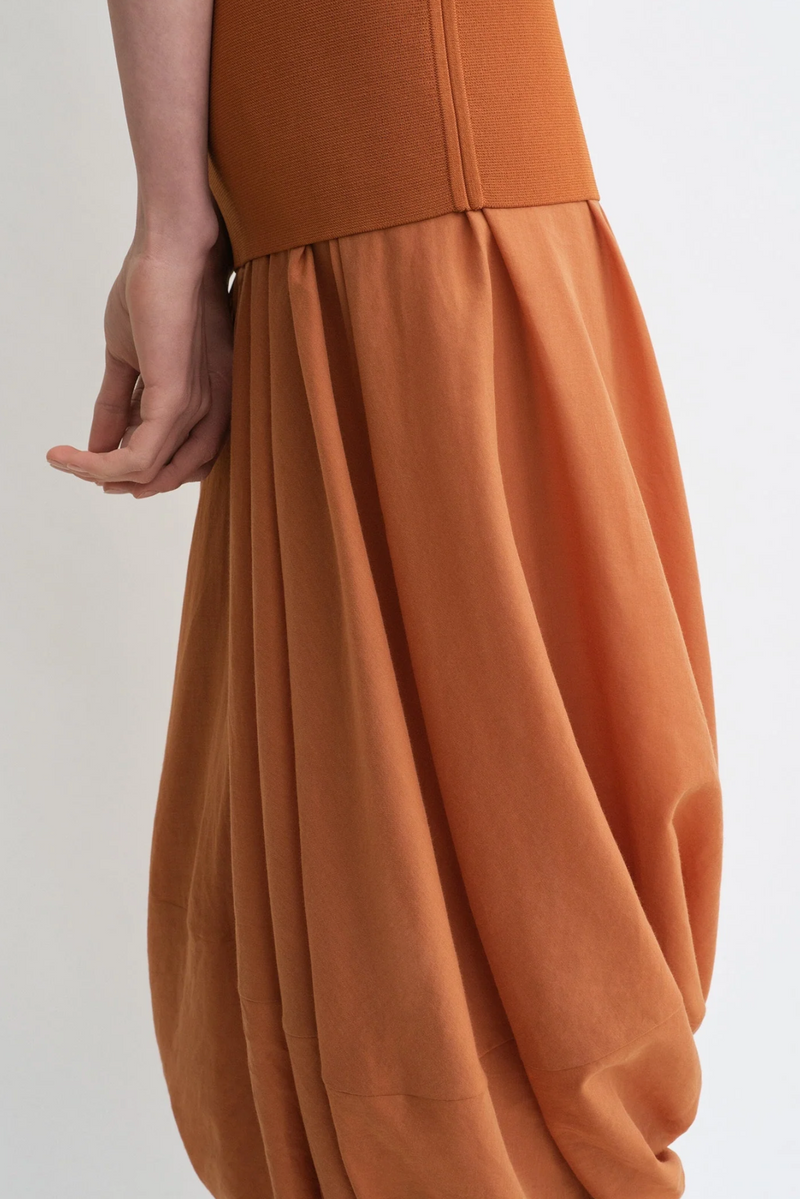 Cocoon Tank Dress - Terracotta