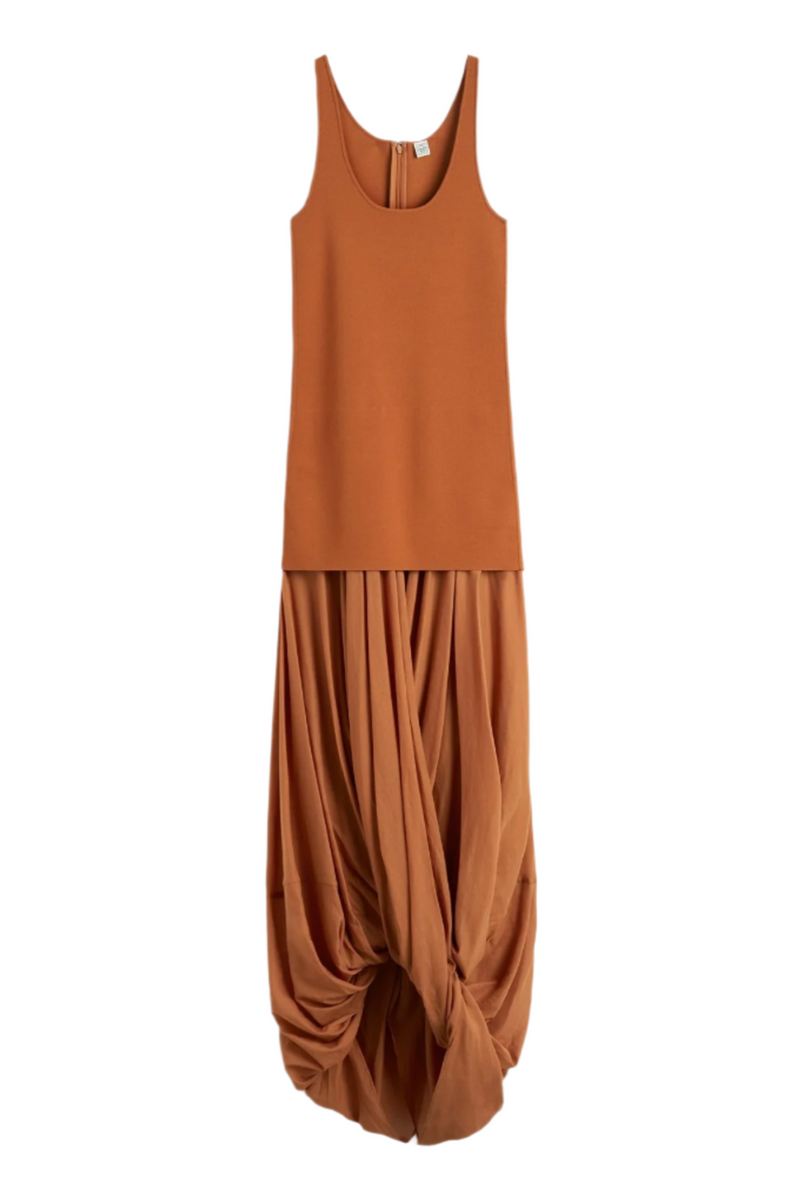 Cocoon Tank Dress - Terracotta