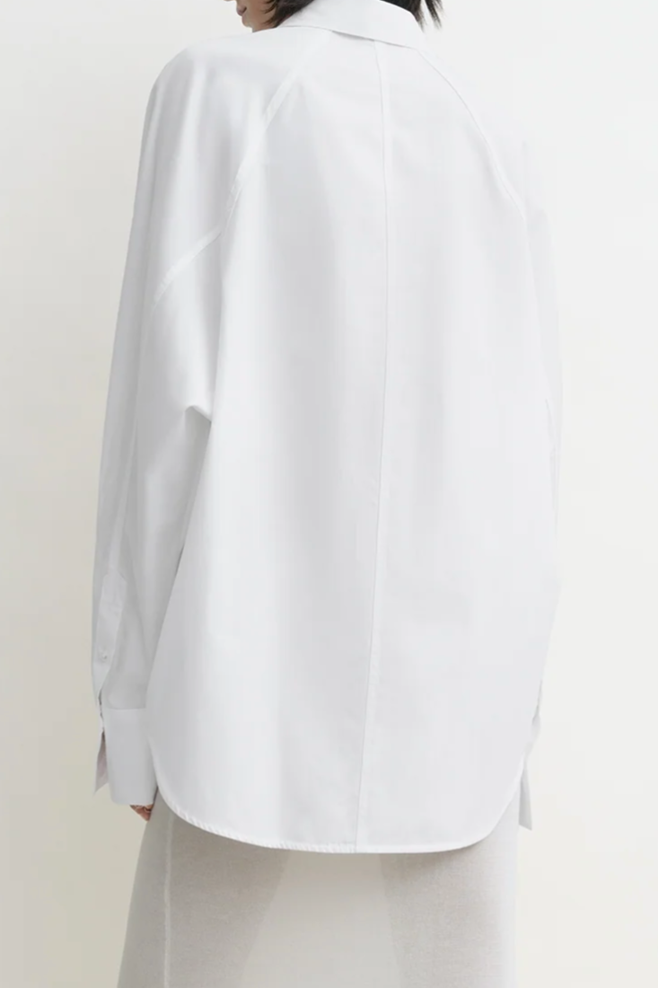 Raw Raglan Shirt - White