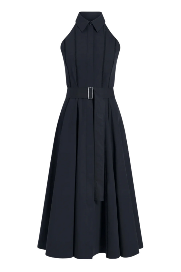 Dorothy Dress in Eco Cotton Poplin - Black