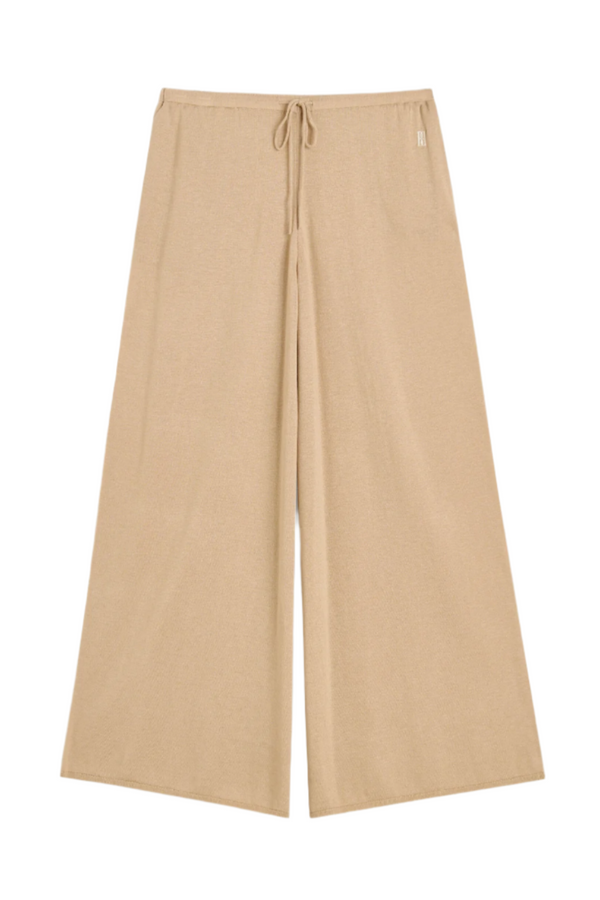 Piscata Wide Leg Trousers - Dark Sand