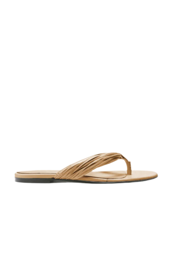 Cable Thong Sandals - Khaki