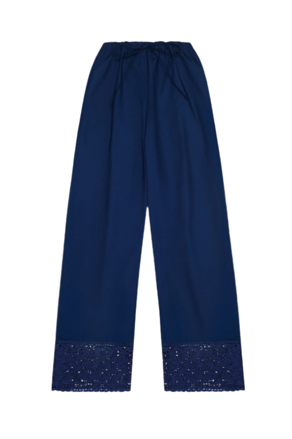 Heirloom Poplin Trouser - Navy
