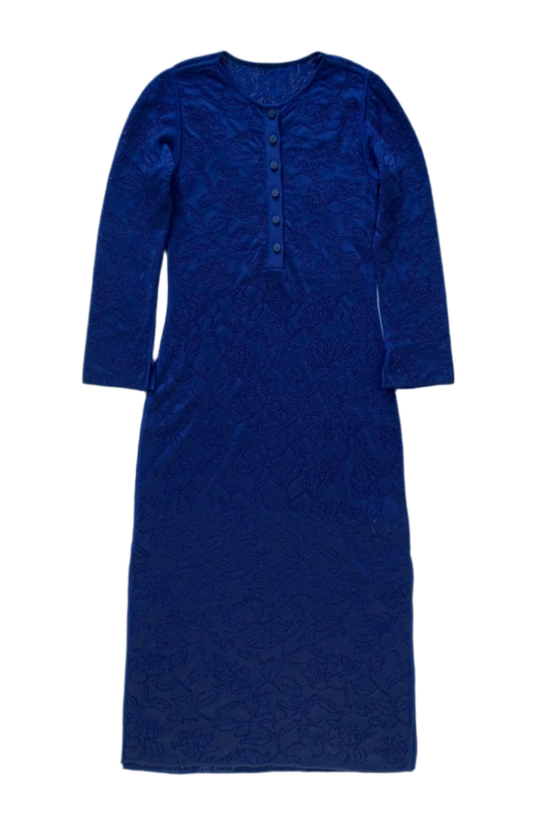 Sunny Dress Floral Eyelet - Indigo