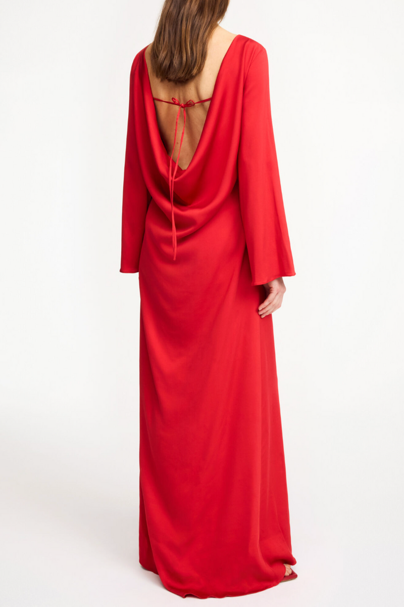 Lisa Maxi Dress - Pompeian Red