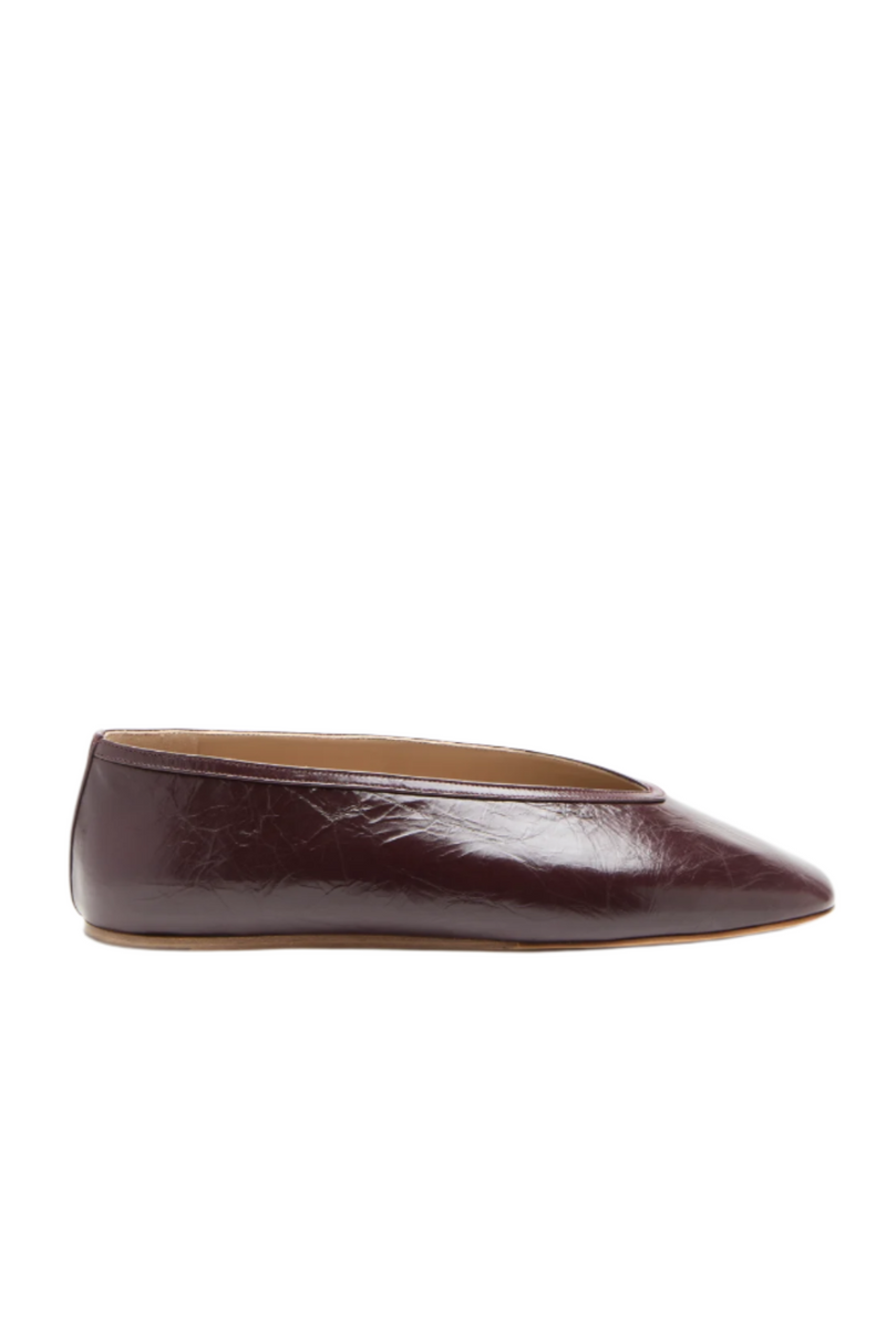 Luna Slipper - Aubergine Naplack Leather