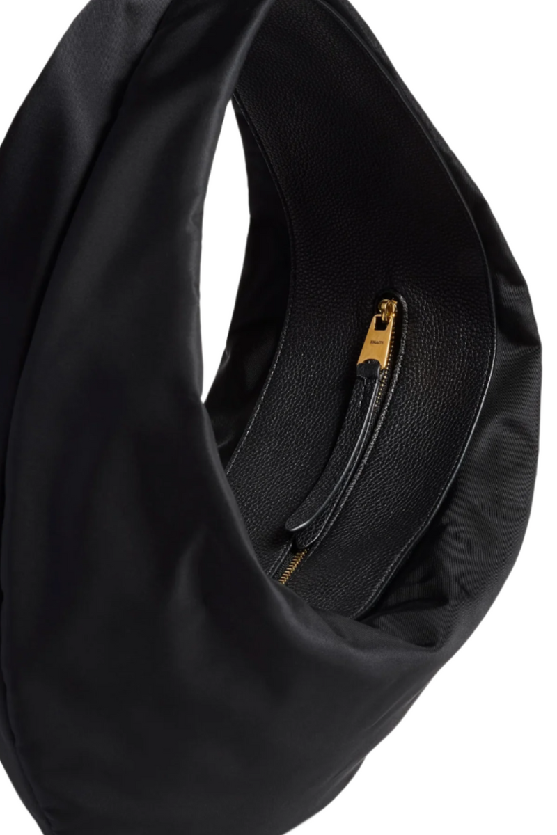 Medium Olivia Sport Hobo - Black Nylon/Leather