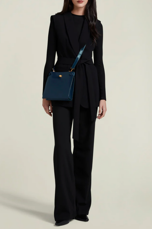 Stowaway -  Sapphire Calfskin