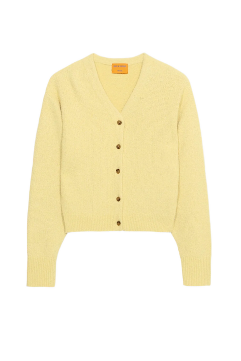 Boucle Collegiate Cardigan - Butter