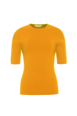 Andrius Knit Top in Merino Wool - Golden Birch