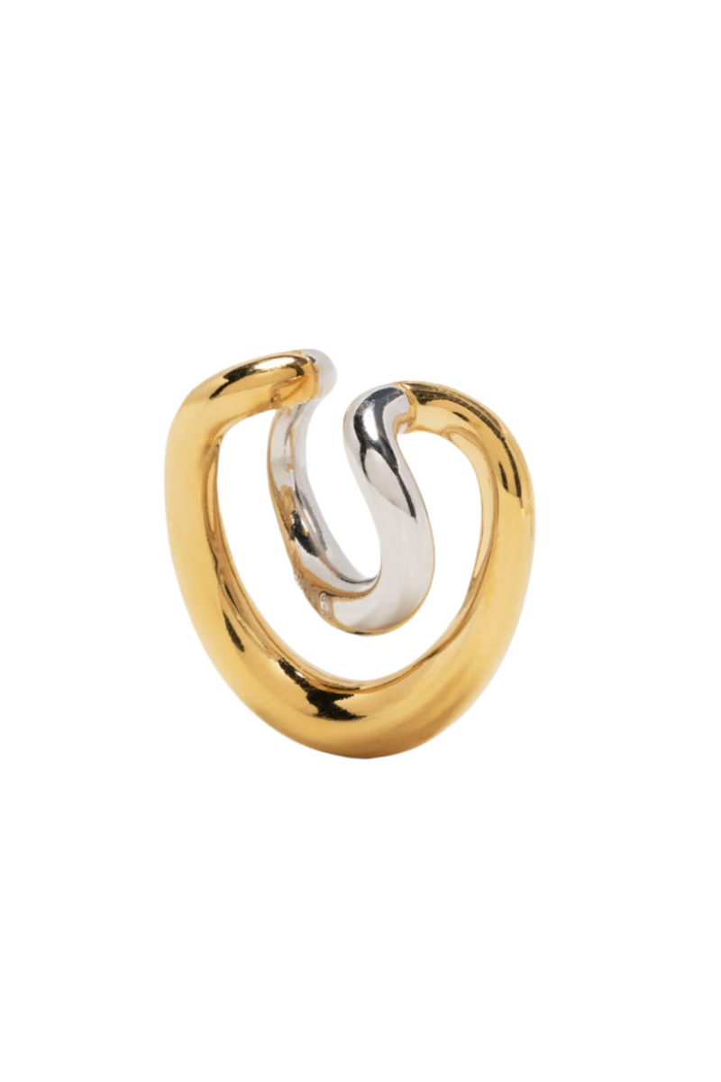 Initial Ear Cuff - Vermeil/Silver