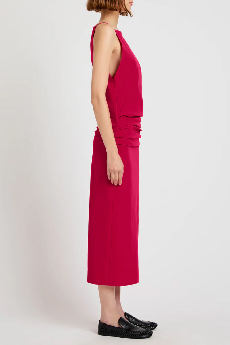 Priya Dress in Bi-Stretch Cotton Nylon - Orchid