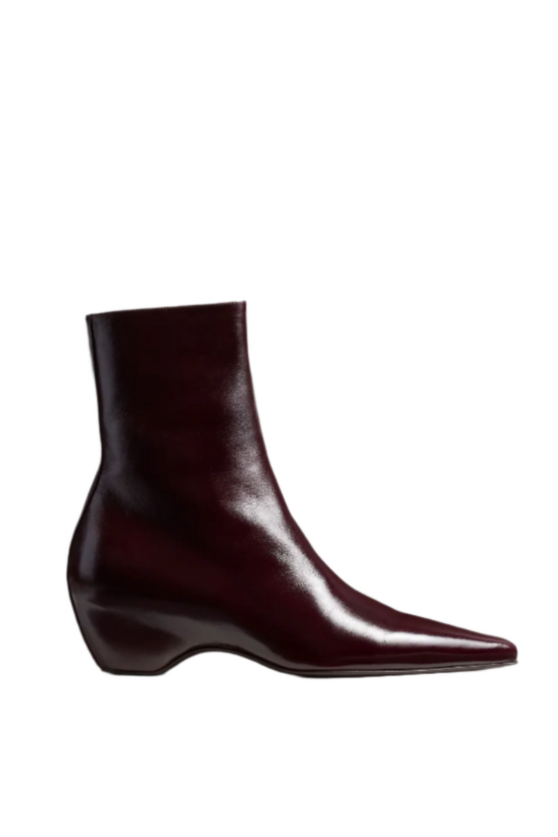 Sybil Ankle Boot 40 - Bordeaux Glazed Leather