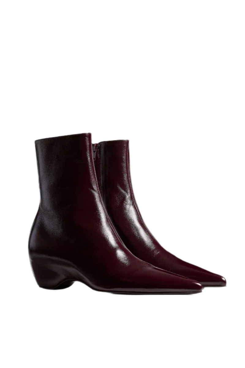 Sybil Ankle Boot 40 - Bordeaux Glazed Leather