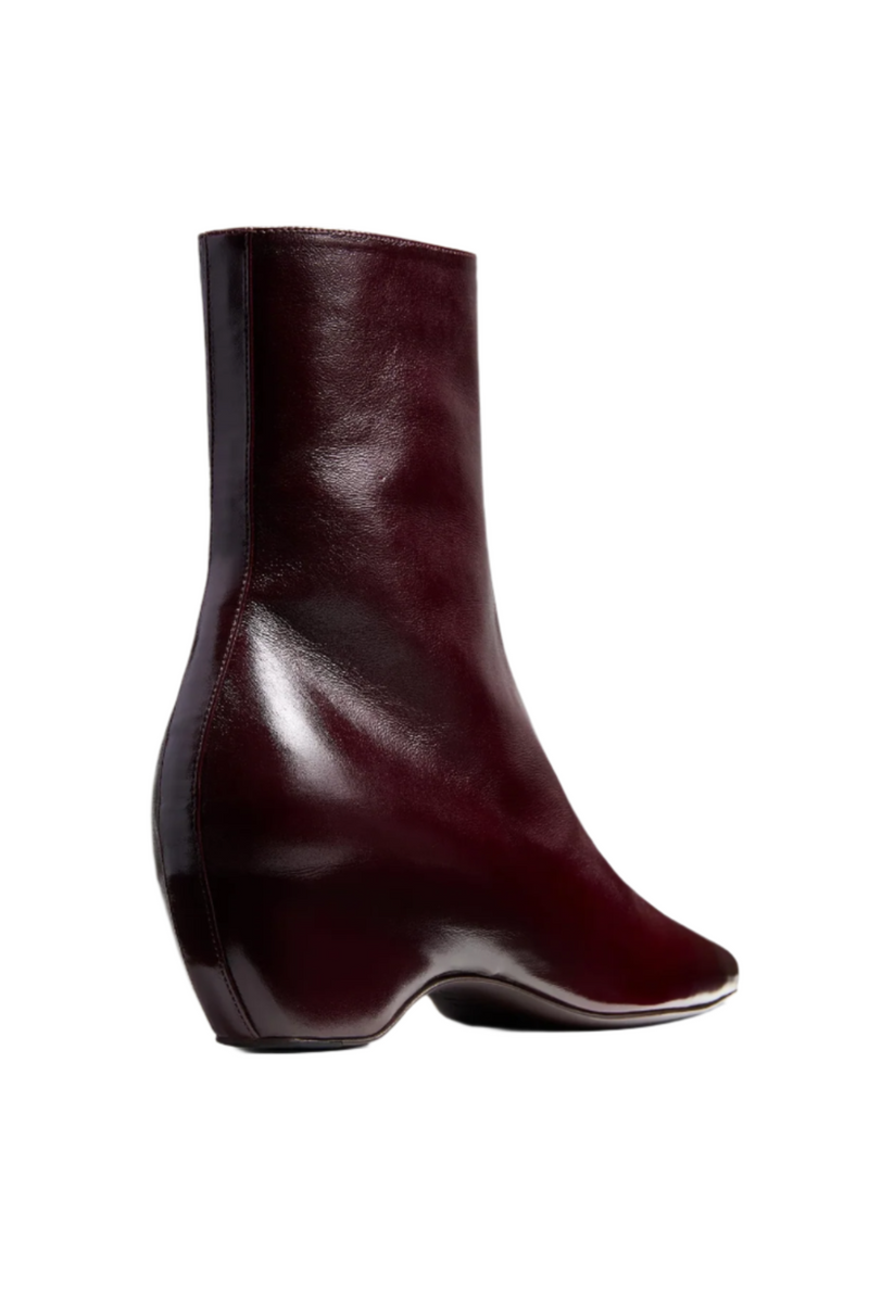 Sybil Ankle Boot 40 - Bordeaux Glazed Leather