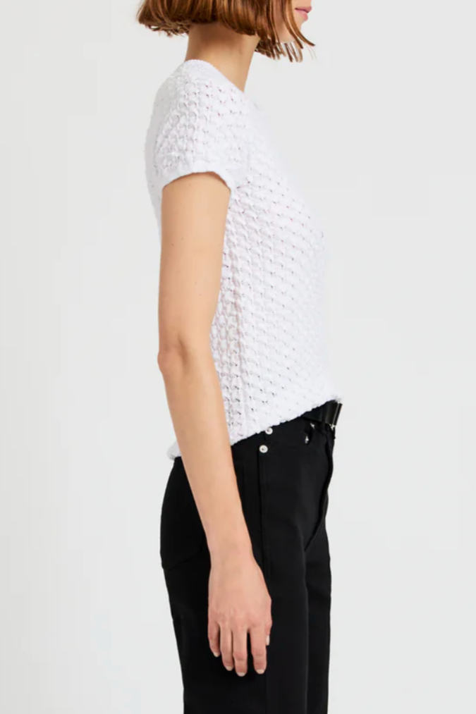 Quincy Top in Crochet - White