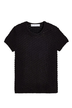 Quincy Top in Crochet - Black