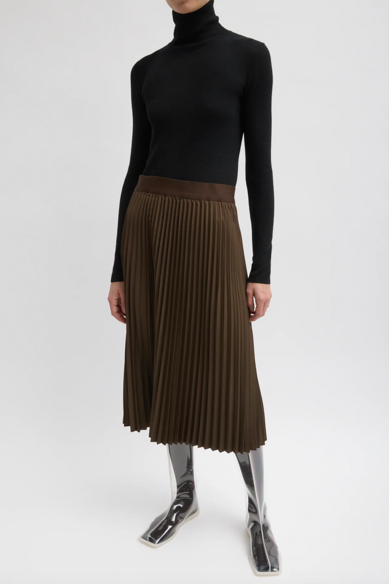 Featherweight Ribbed Sweater Turtleneck Pullover - Black