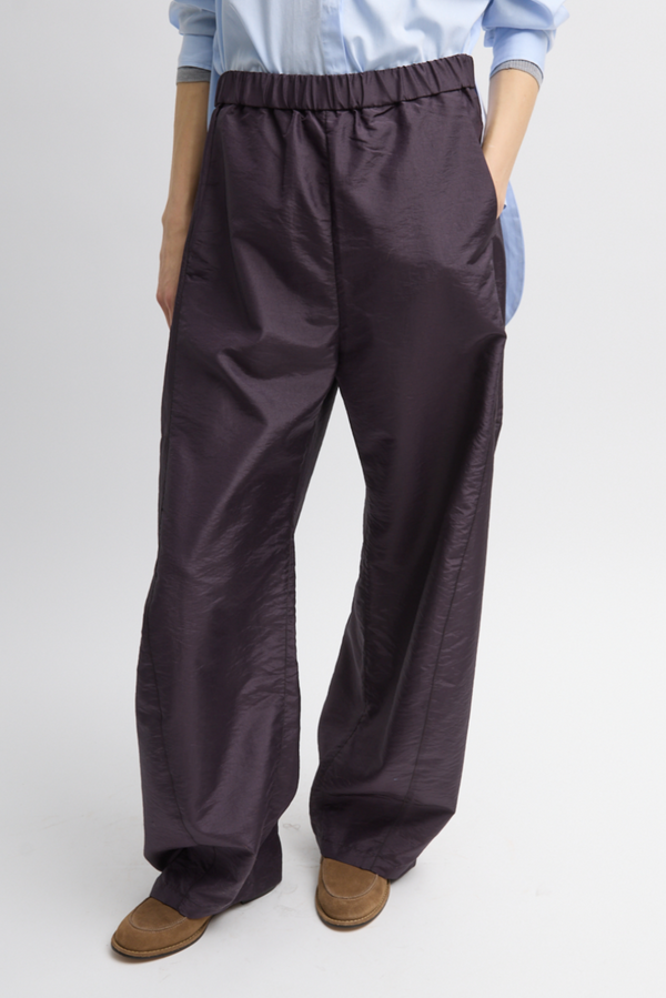 Crispy Nylon Winslow Pant - Eggplant