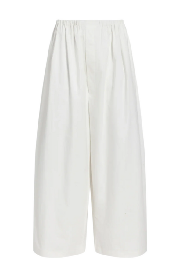 Kayla Pant in Brushed Poplin - White