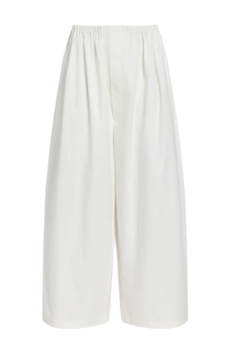 Kayla Pant in Brushed Poplin - White