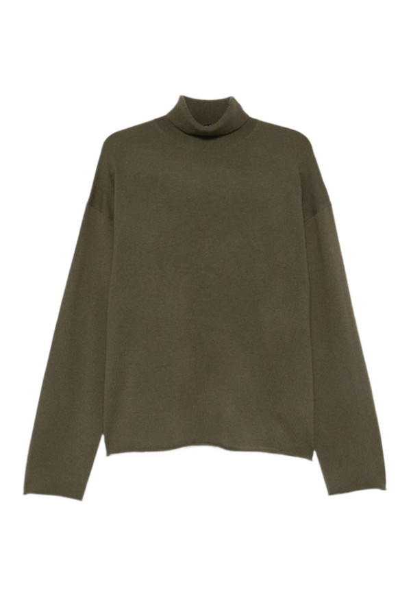 Marchi Turtleneck Sweater in Cashmere - Khaki