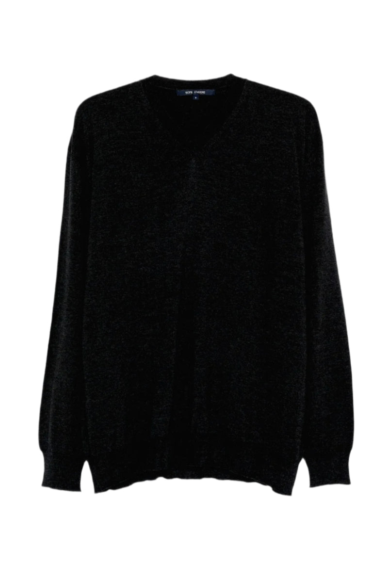 Mexico V-Neck Sweater - Black