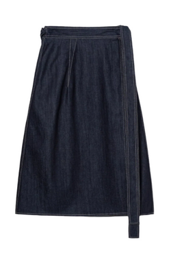 Stieglitz Skirt with Topstitching - Denim