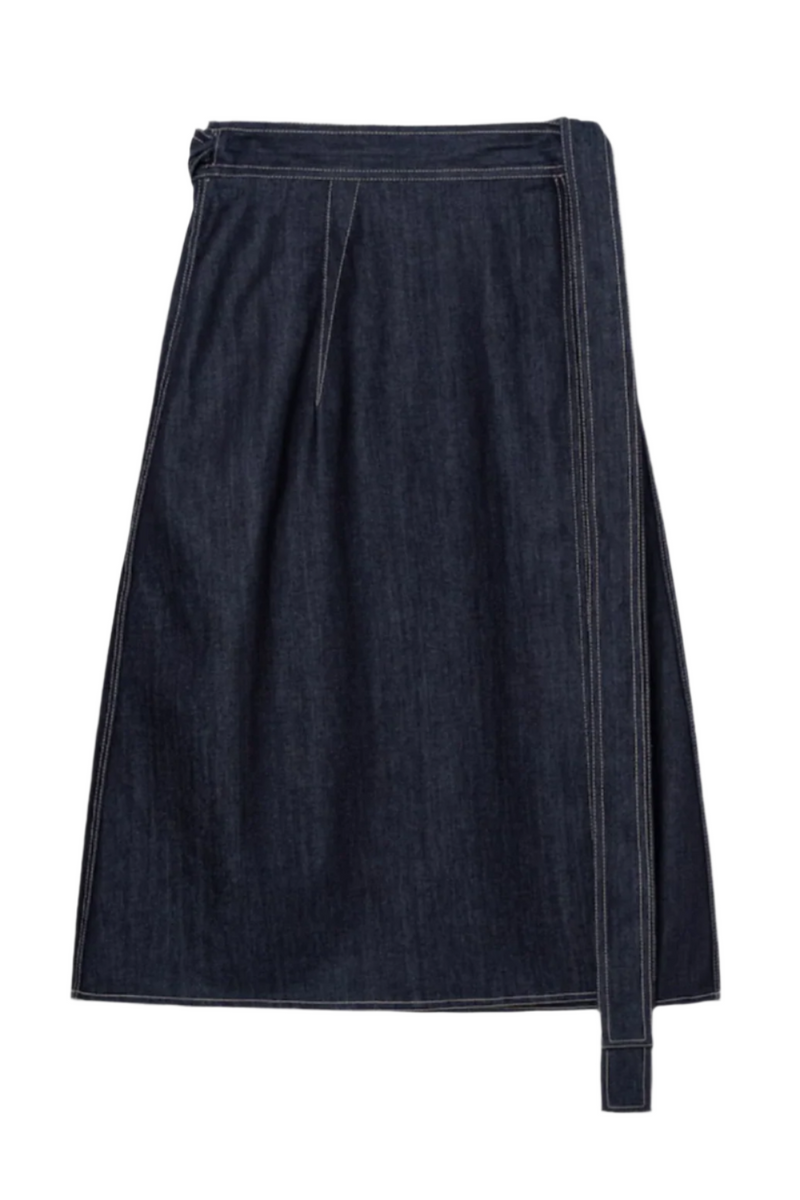 Stieglitz Skirt with Topstitching - Denim