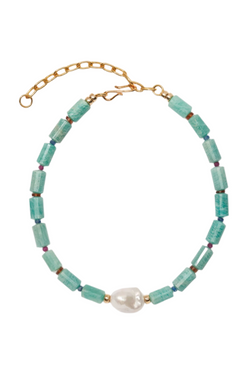 Curio Necklace in Amazonite - Blue