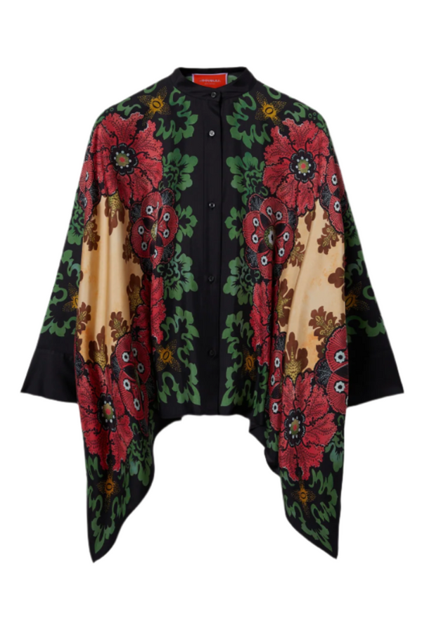 Foulard Shirt in Placée Silk Twill - Bounty