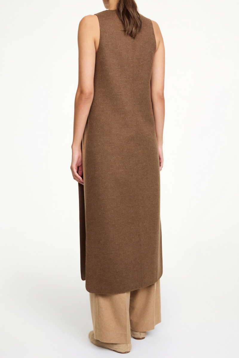 Florence Tunic Top - Dark Brown Melange