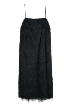 Ledo Fringe Mini Dress - Black