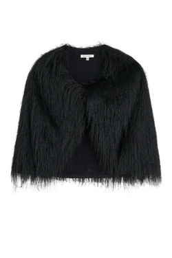 Pinla Fringes Cape - Black