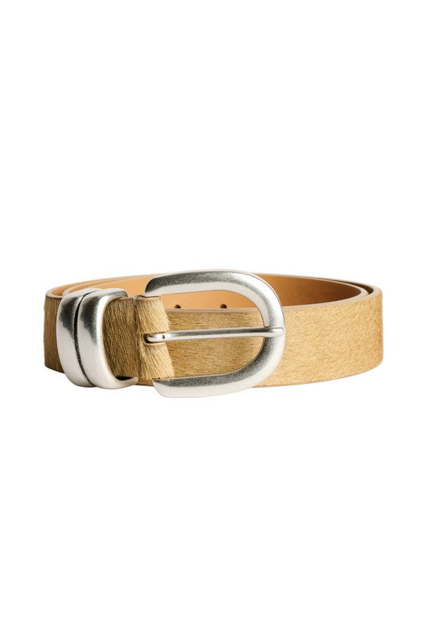 Zoira Leather Belt - Wood