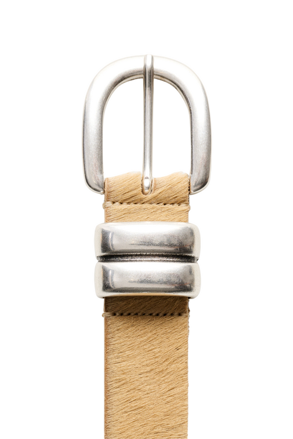 Zoira Leather Belt - Wood