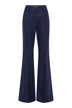Rhein Pant Flare Pant in Wool Cashmere Flannel - Navy