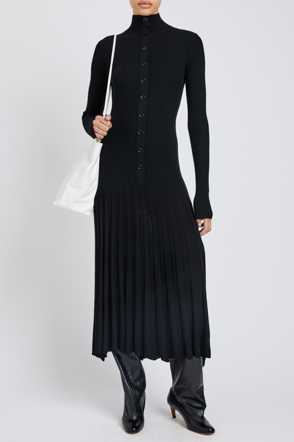 Jada Dress in Superfine Merino - Black