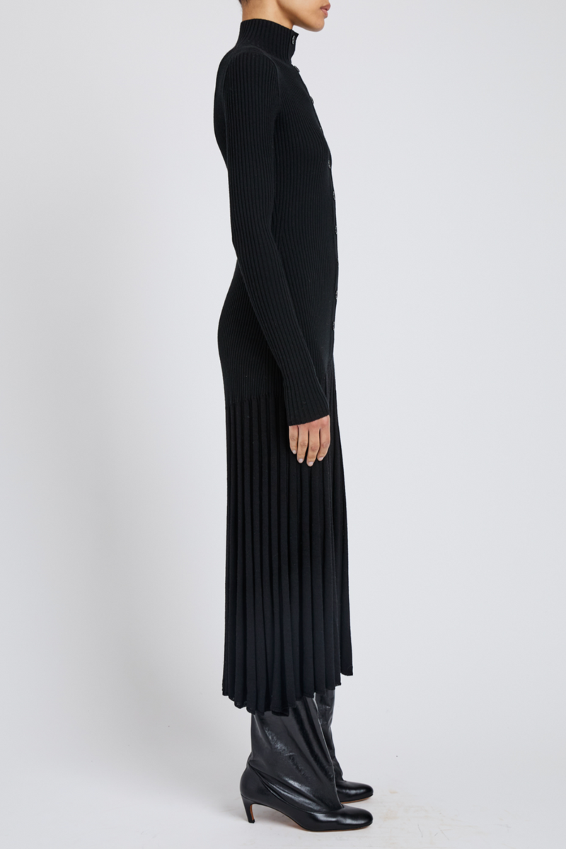 Jada Dress in Superfine Merino - Black